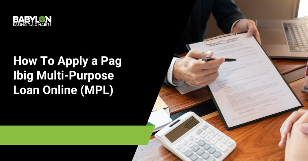 Application for PAGIBIG multipurpose loan