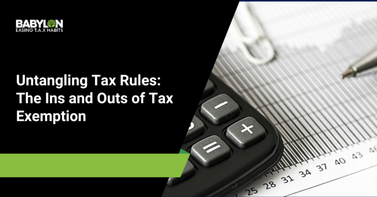 Untangling Tax Rules: The Ins and Outs of Tax Exemption