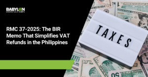RMC 37-2025 VAT Refund in the Philippines