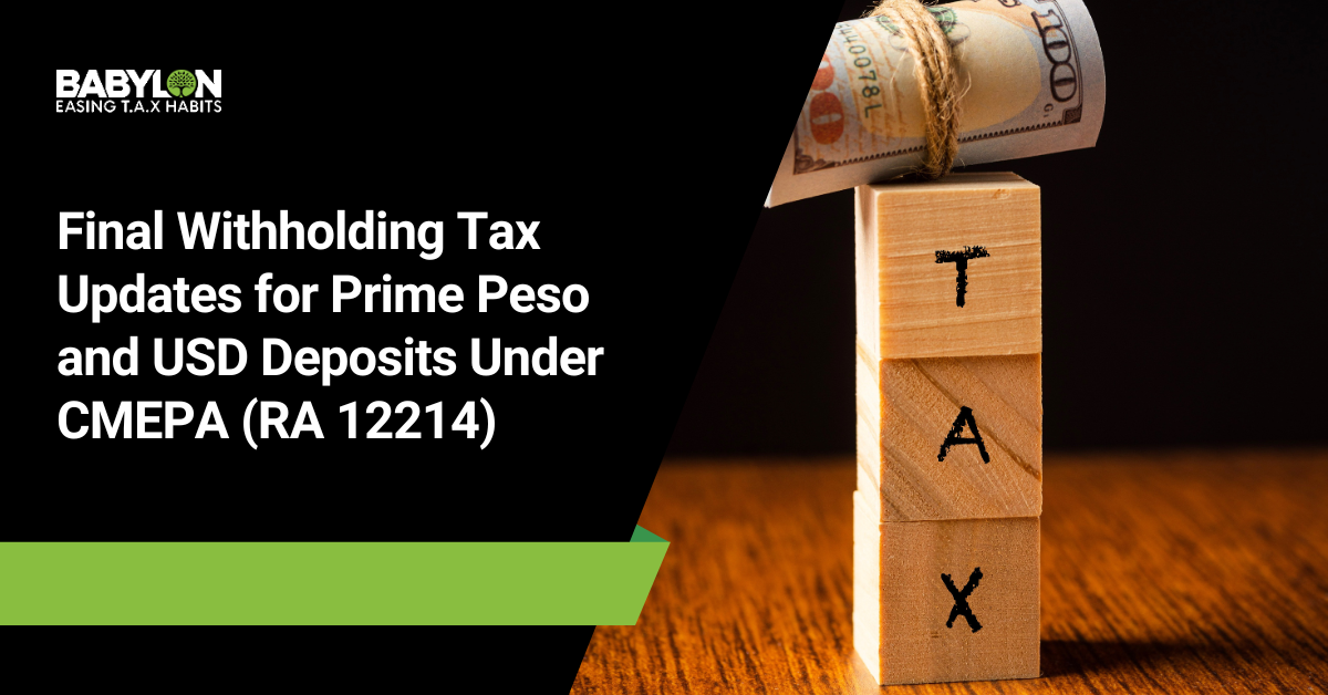 time deposits tax
